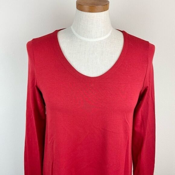 Eileen Fisher Viscose Jersey Asymmetric Tunic - Picture 3 of 6